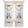 Easter Bunny Floral Boho Tulle Curtains for Living Room Sheer Curtain for Bedroom Kitchen Blinds Voile Curtains