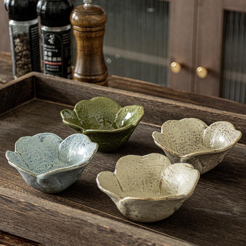 Restauracja Celebryty Internetowej Japoński Retro Zestaw Stołowy z Grubej Ceramiki Ceramiczny Talerz Domowy Talerz Hotelowy Zestaw Talerzy