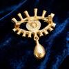 Luxuriöse Teufelsauge Blaue Augen Exquisites Brooch