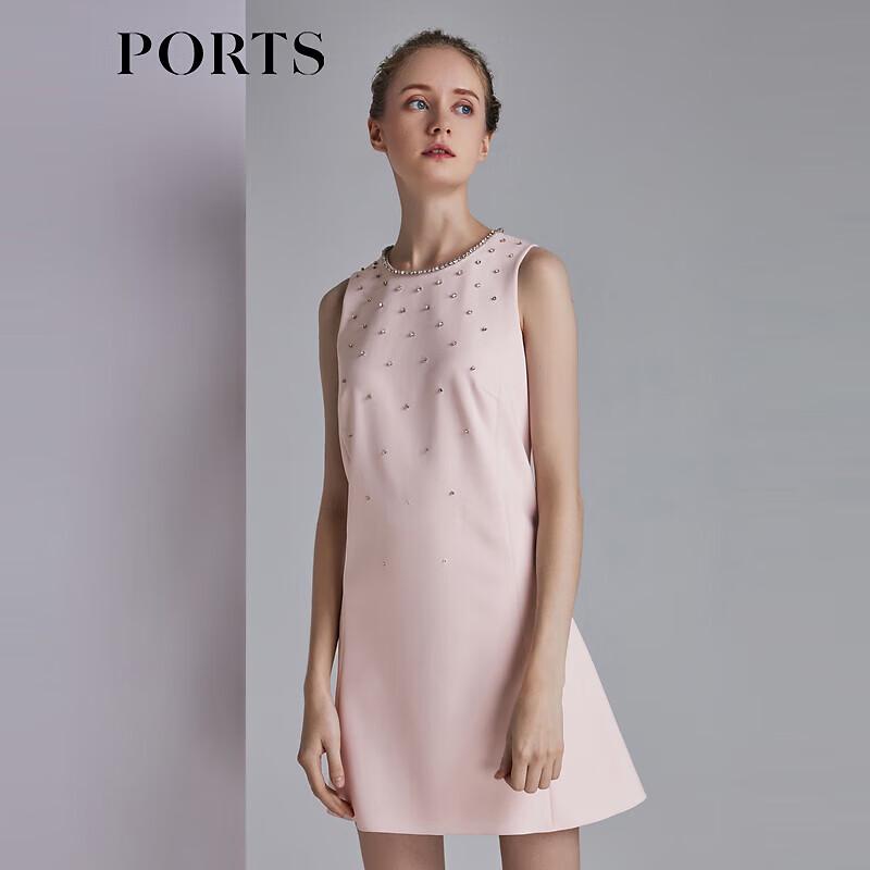 

PORTS Women s Dusty Pink Ruffle Mini Dress S