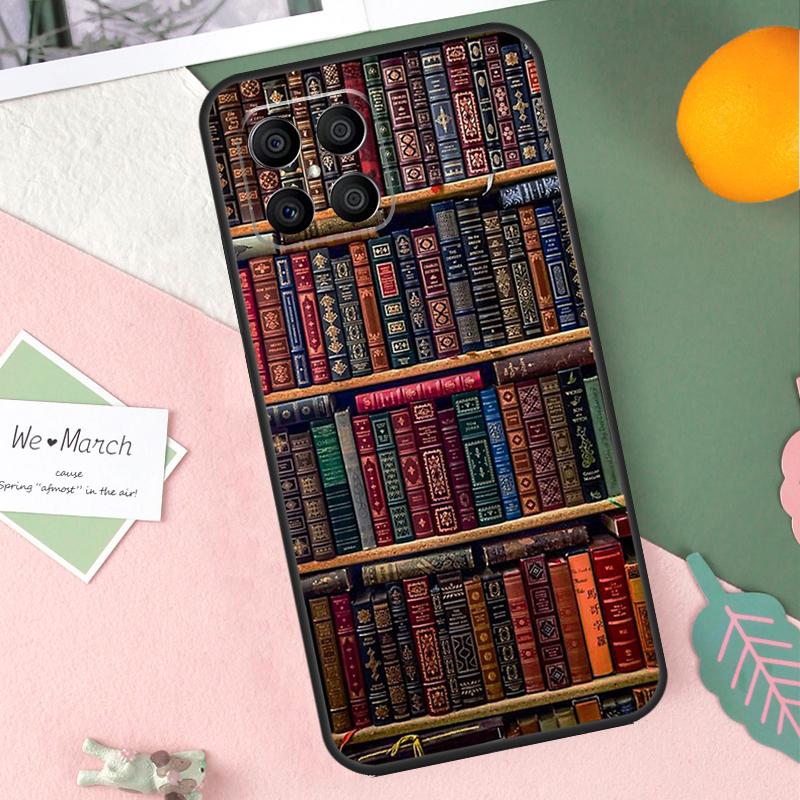 

Read Books illustration Case For Honor X9b X8b X9a X8a X8 X9 X9c 50 70 90 Lite Honor 200 Pro Magic 7 5 6 Lite Cover Honor 70
