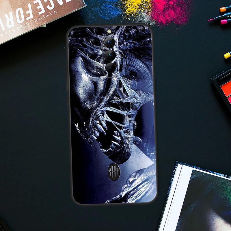 Alien Predator Case For ZTE Nubia Red Magic 8 8S Pro Plus RedMagic 9 Pro Plus 6 7 6S 7S Pro 5S 6R 5G Cover