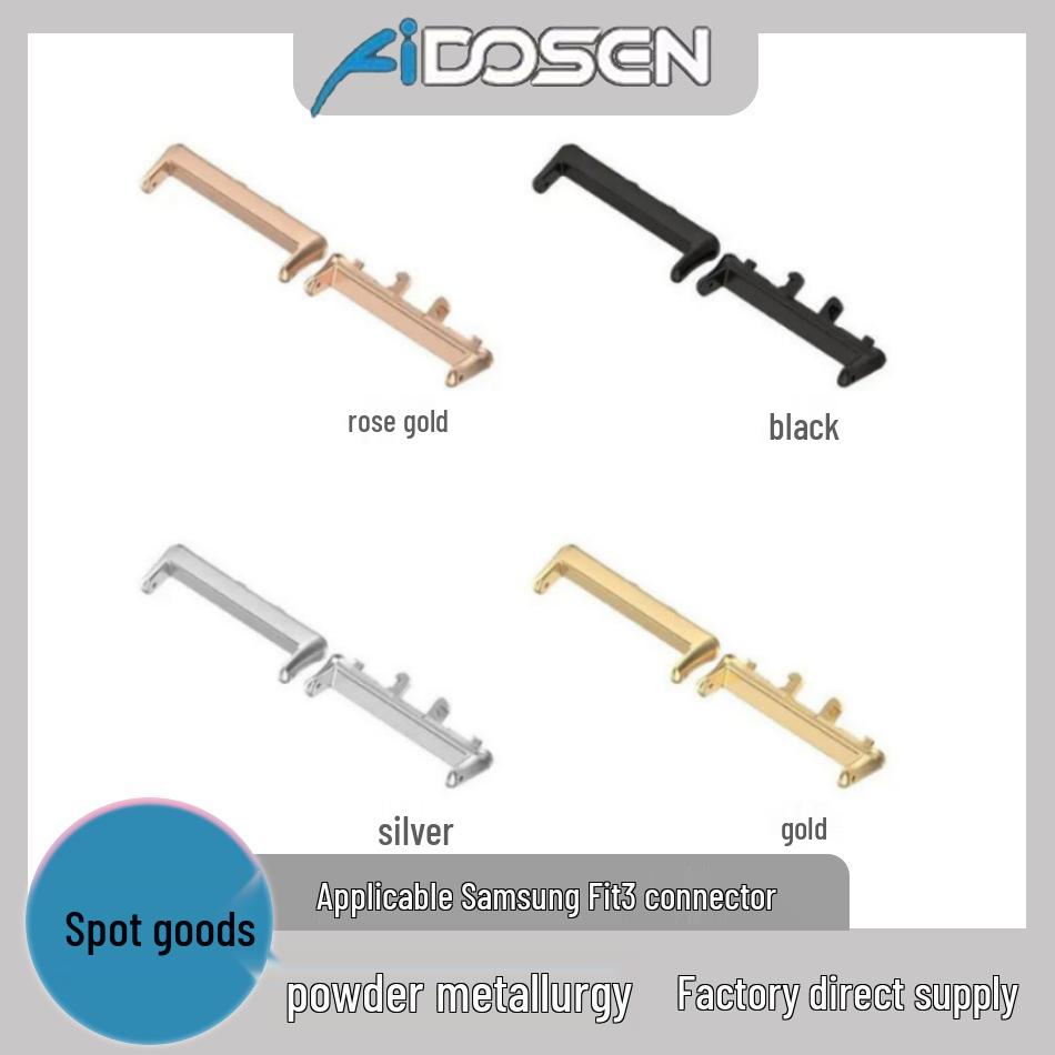 Stainless Steel Strap Connectors for Samsung Galaxy Fit3 Watch 18mm