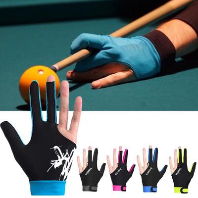 1 Pc Unisex Left Right Hand Universal Breathable Three-finger Billiard Gloves Sports Supplies