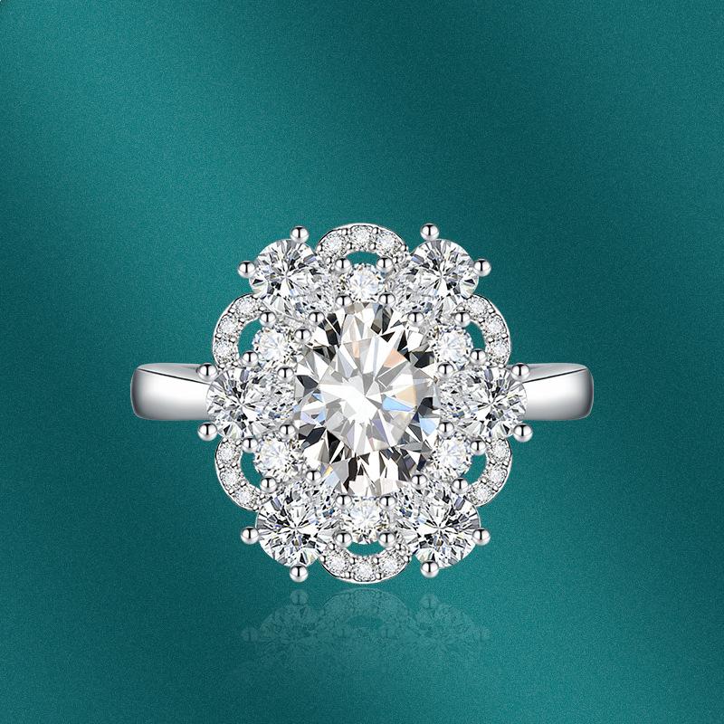 BELLA BOX Classic Opening Resizable Rings For Women Zircon Engagement Party Fine Jewelry Gift