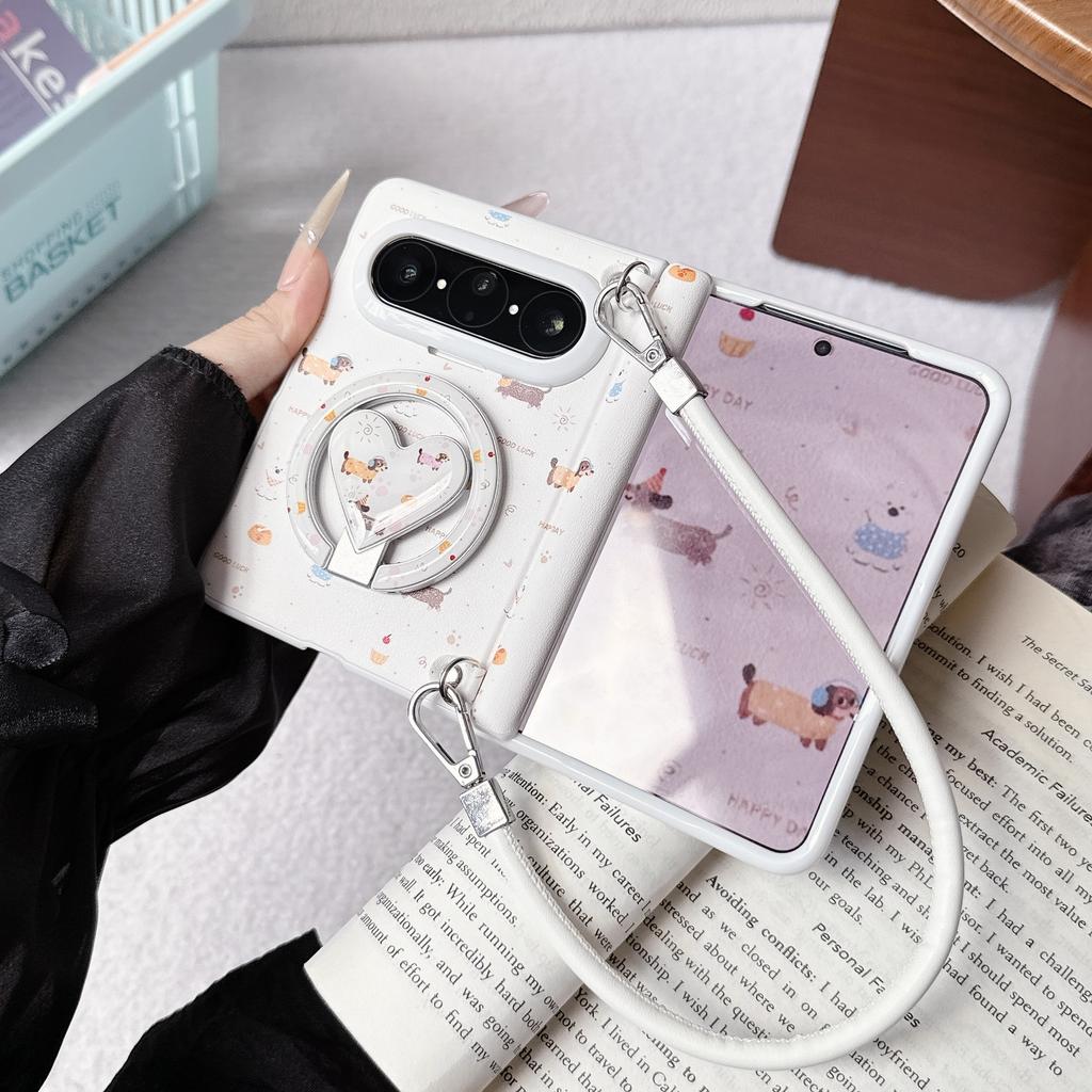 Applicable To Huawei PuraXmax Mobile Phone Case Sticker, Magnetic Suction Dachshund, Middle Shaft Belt, Front Case Bracket, Hand Rope .