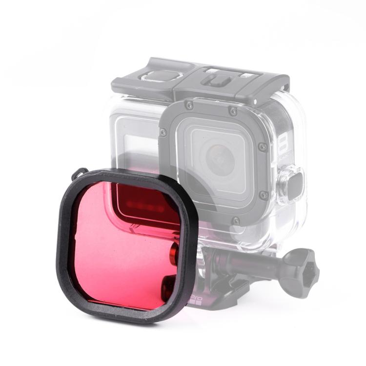 Square Housing Diving Color Lens Filter for GoPro HERO8 Black Original Waterproof Housing