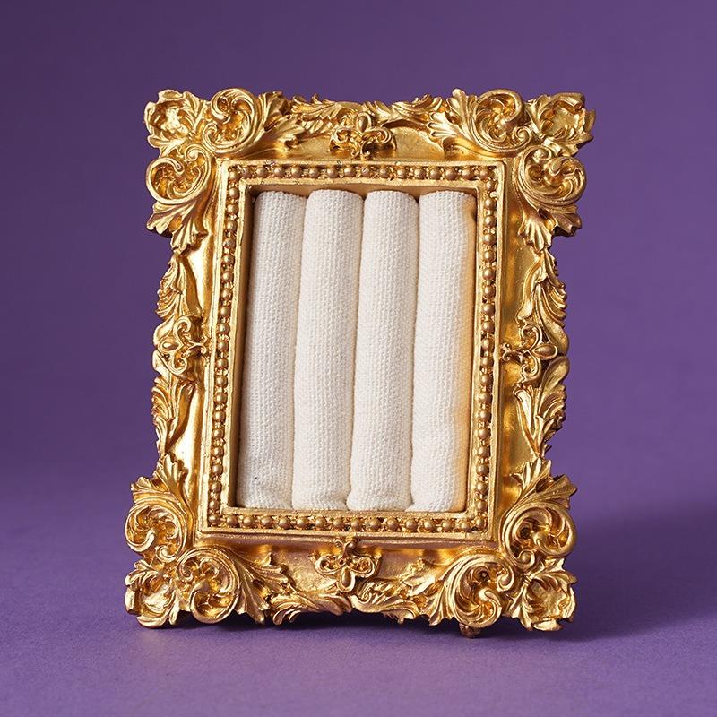 Vintage European Jewelry Display,Vintage Palace Style Ring Tray, Photo Frame Ring Holder Tray For Earrings Necklaces