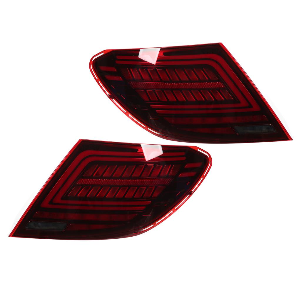 LED Tail Light Assembly Multifunction Sequential Replacement for   C Class W204 C180 C200 C300 2007‑2014