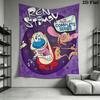 The Ren & Stimpy Show Pattern Home Decor Tapestry, Wall Hanging, Decorative RV Wall Cloth.XGT0914430