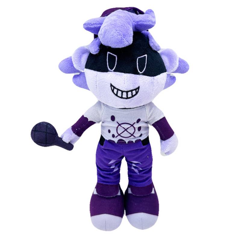 

Night Friday Funkin Purple Plush Toy Kids Companion Doll Cartoon Throw Pillow