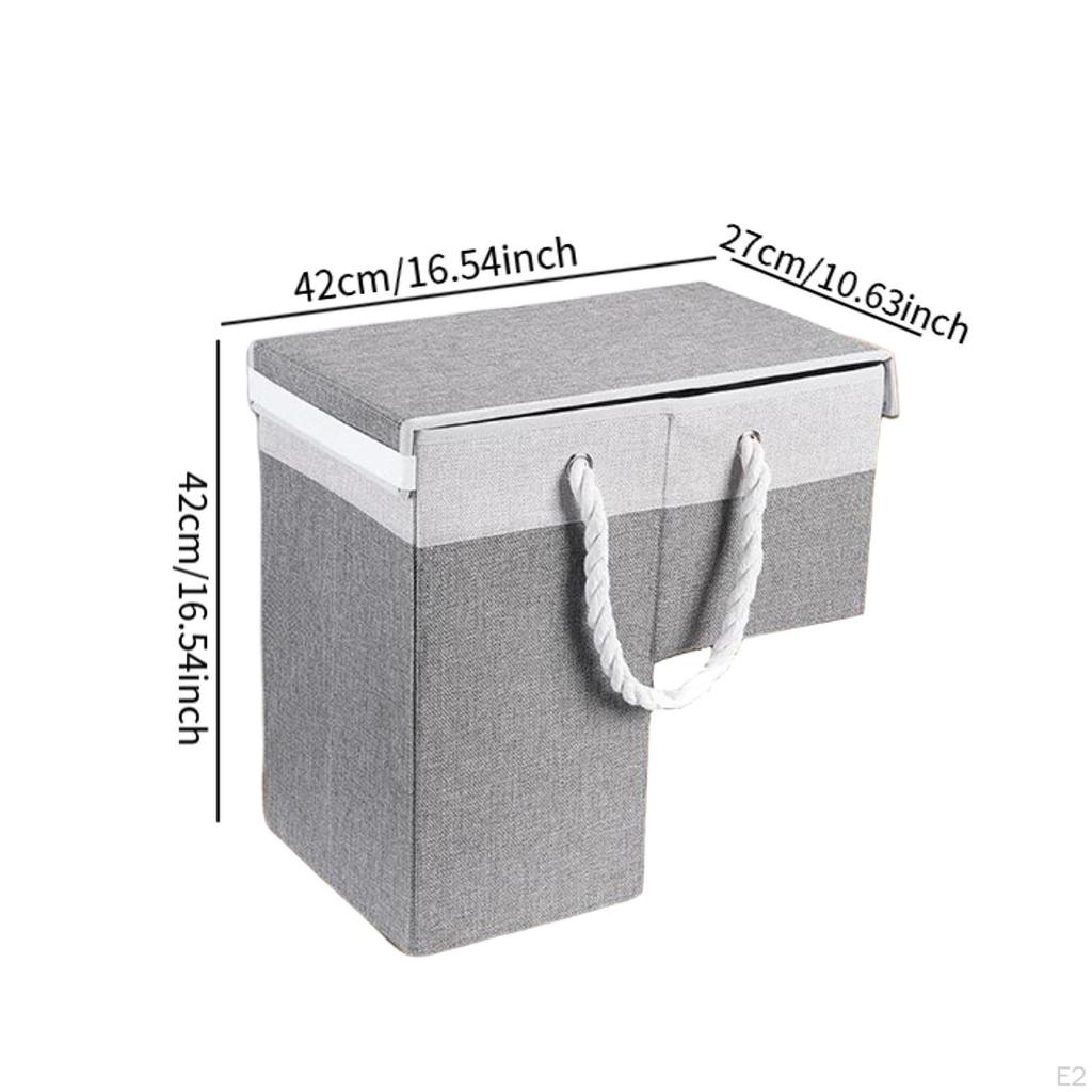 Treppenkorb mit Griffen Faltbarer L-förmiger Haushaltsaufbewahrungskorb Treppe für Kleidung Werkzeuge