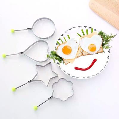 Roestvrij Staal Hartvorm Gebakken Ei Tool Ster Ronde Vorm Omelet Vorm Koekje Biscuit Bakvorm voor Keuken Huis