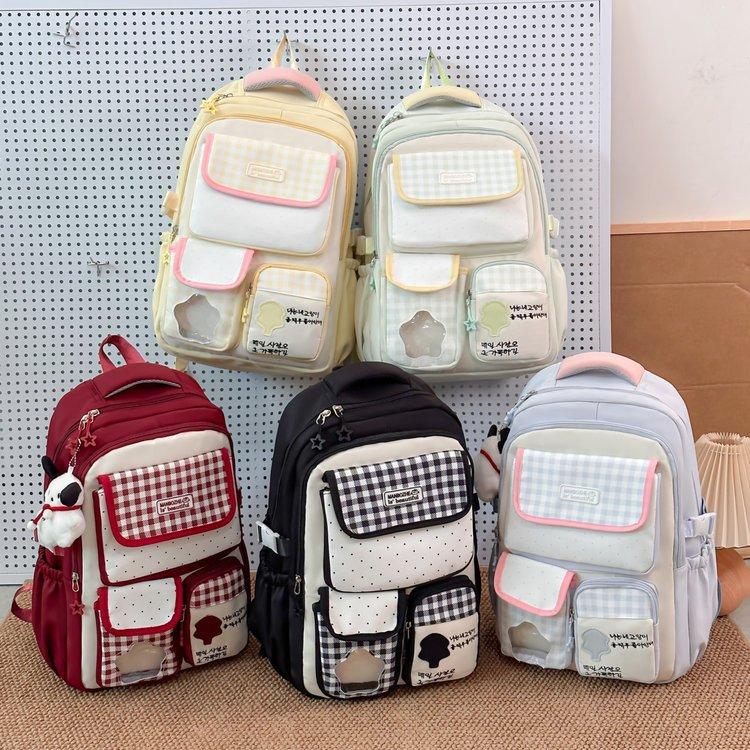 Schoolbag high value cute girl pain bag backpack ins schoolbag college junior high school large capacity student backpack