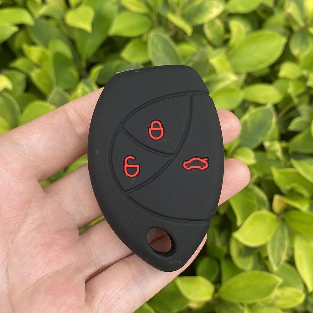 2 3 Buttons Silicone Car key cover Shell for Toyota Malaysia Truguard VG Alarm Cobra for Renault Logan Remote key Accessories