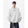 Unisex Designer Embroidered Ethnic Hooded Sweatshirt - Trendy, Versatile, and Loose Fit for Autumn