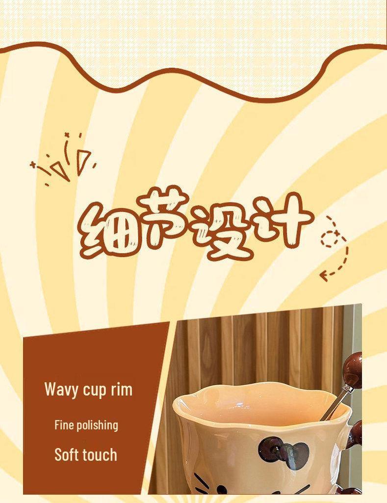 Birthday Gift Set: Ceramic Cat Mug with Souvenir Box for Girlfriend or Best Friend