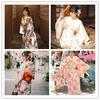 Damen Japanischer Modifizierter Furisode Kimono Yukata - Formelles Traditionelles Wafuu Kleid, Ideal für Fotografie, Einheitsgröße.