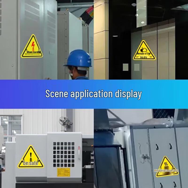 Electric Hazard Triangle Warning Sticker