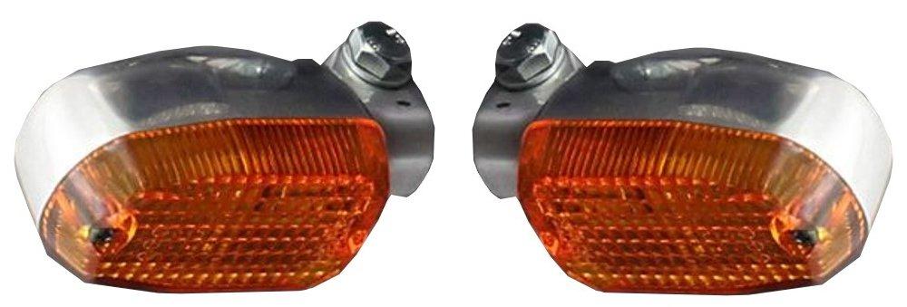 

PMC (PMC) Motorcycle Turn Signals, Square Type, Orange/Chrome, Set of 2, 130-60043