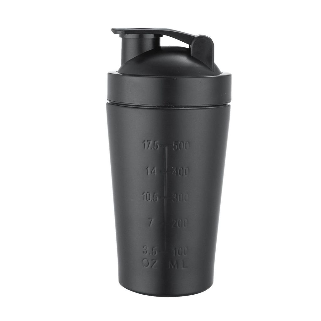 304 Edelstahl Shaker Becher mit Aufbewahrungsschicht - Doppelseitiger Protein Mixer für Sport und Fitness