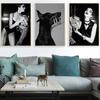 Fashion Star Dog Leopard Magazine Poster Black White Nordic Wall Art Pictures Canvas Painting Prints Living Room Home Decoration
