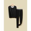 Tencel Thermal Underwear Set Men Women Warm Base Layer Long Sleeve Top Pants Winter