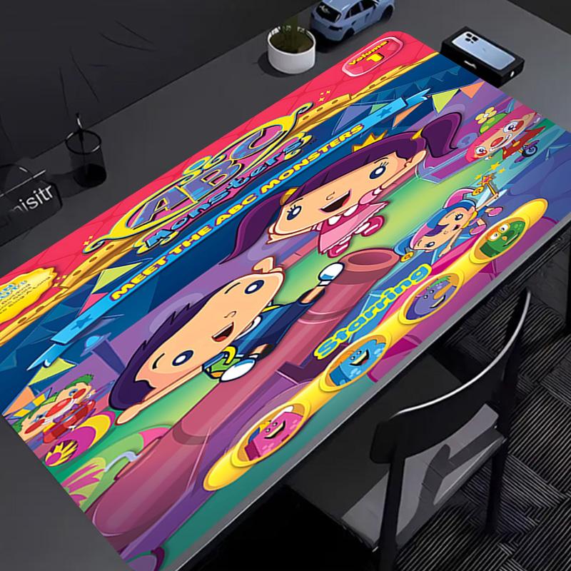 ABC Monsters Mouse Pad - Non-Slip Rubber Base, Smooth Surface for Work,Gaming,Office,And Home Use, Desk Mouse Pad