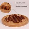 Wooden Peg Solitaire Educational Toy for Kids - Diamond Chess Game