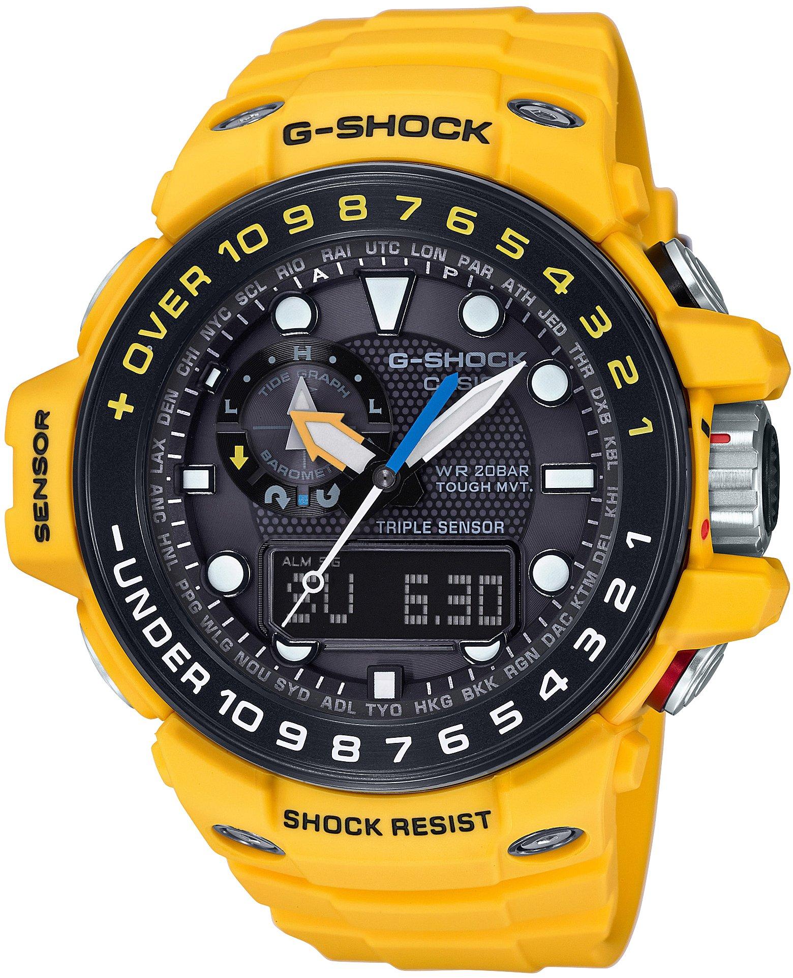 

Gulfmaster World Solar Watch Yellow [Casio] G-Shock 6-Band Radio-Controlled GWN-1000H-9AJF