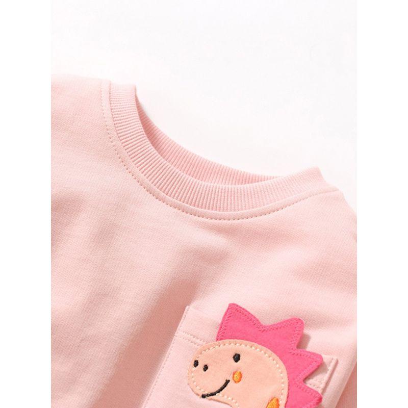 and Winter Girls' Sweatshirts, Spring and Autumn Clothing, 2025 New Style, Stylish Pure Cotton Baby Girls' Children's Clothing, Long-Sleeved Tops