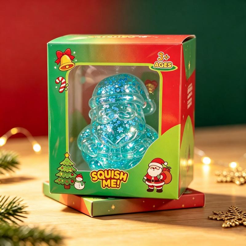 Santa Claus Malt Sugar Stress Relief Toy Slow Rebound Fidget Antistress Kids Gift Party Favors