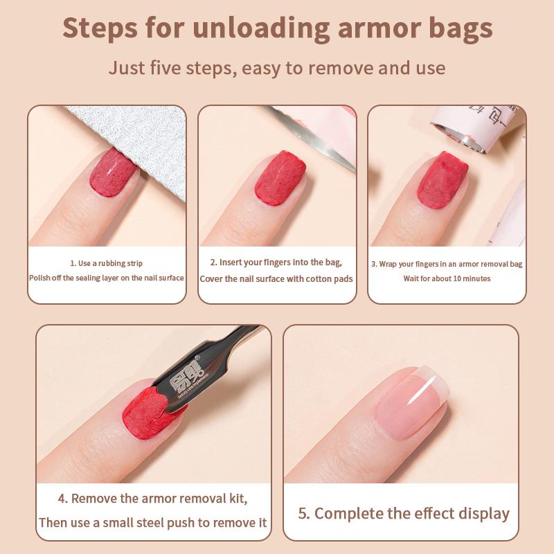 

100 шт. Мешок для снятия лака Специальный одноразовый очищающий спирт Салфетка для снятия лака Не повреждает Набор принадлежностей для снятия лака 1box