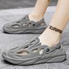 2025 Beach Shoes Men's Casual Breathable Bag Head Outdoor Hole Shoes Non-slip Outer Wear Stepping On Shit Summer Sandals