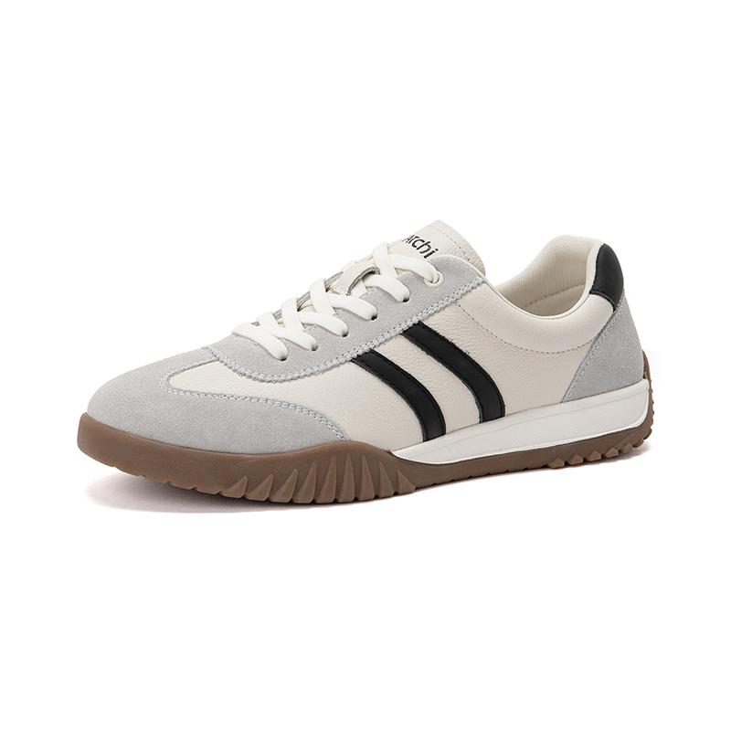 Cowhide/split Leather Classic Stripes Versatile Casual Board Shoes Comfortable Training Shoes Sports Shoes