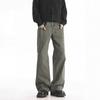 American retro lumberjack jeans men's autumn trendy brand design sense loose casual cleanfit straight pants