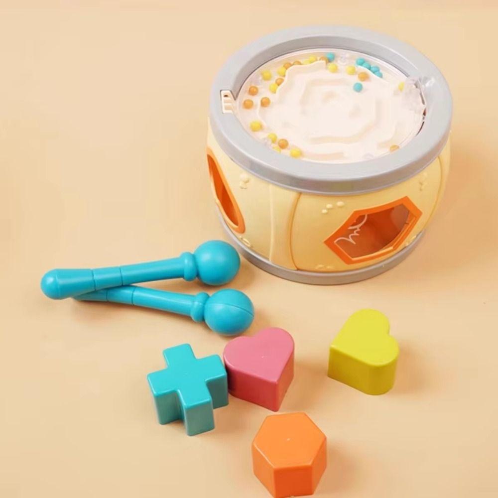 Percussion Shape Kids Musical Drums Set Matching Maze Baby Colorful Rolling Drum  Boys Children