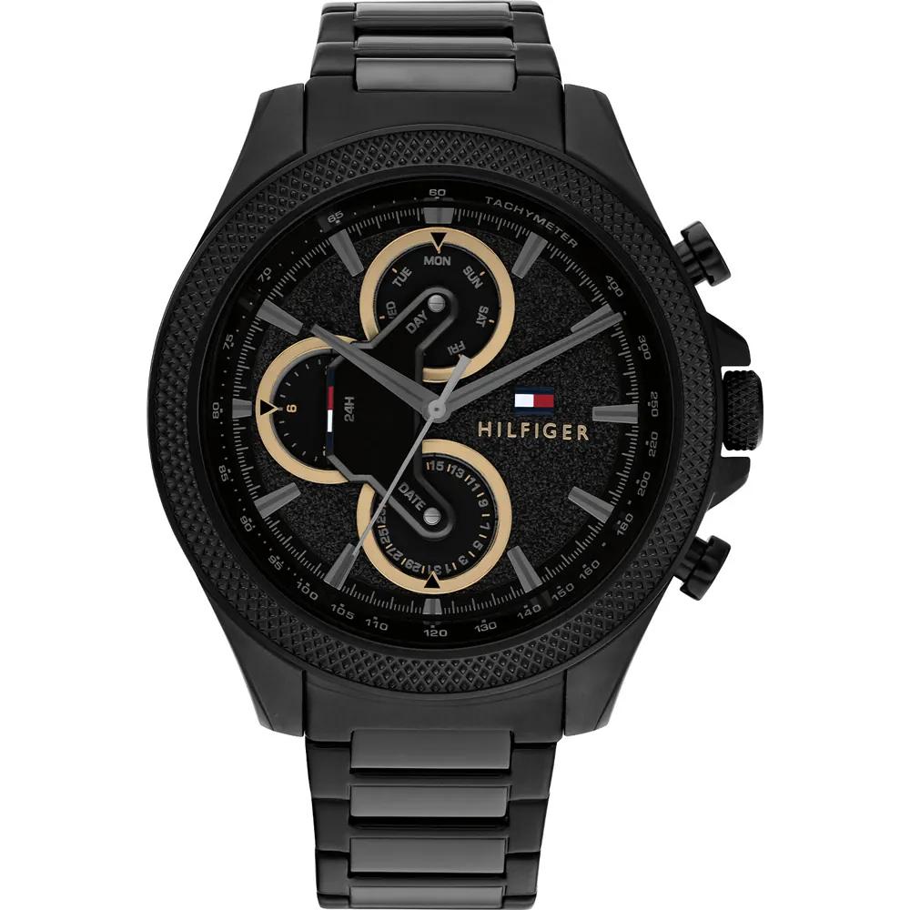 Tommy Hilfiger Men s Black Chronograph Watch 1792081 чёрный