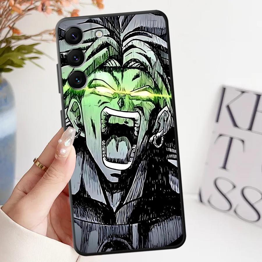 Case for Samsung Galaxy A25 A71 A24 A55 A32 A22 A52 A23 A53 A36 A41 A51 A73 A26 A72 A35 Black Soft Phone Cover Anime D-Dragon