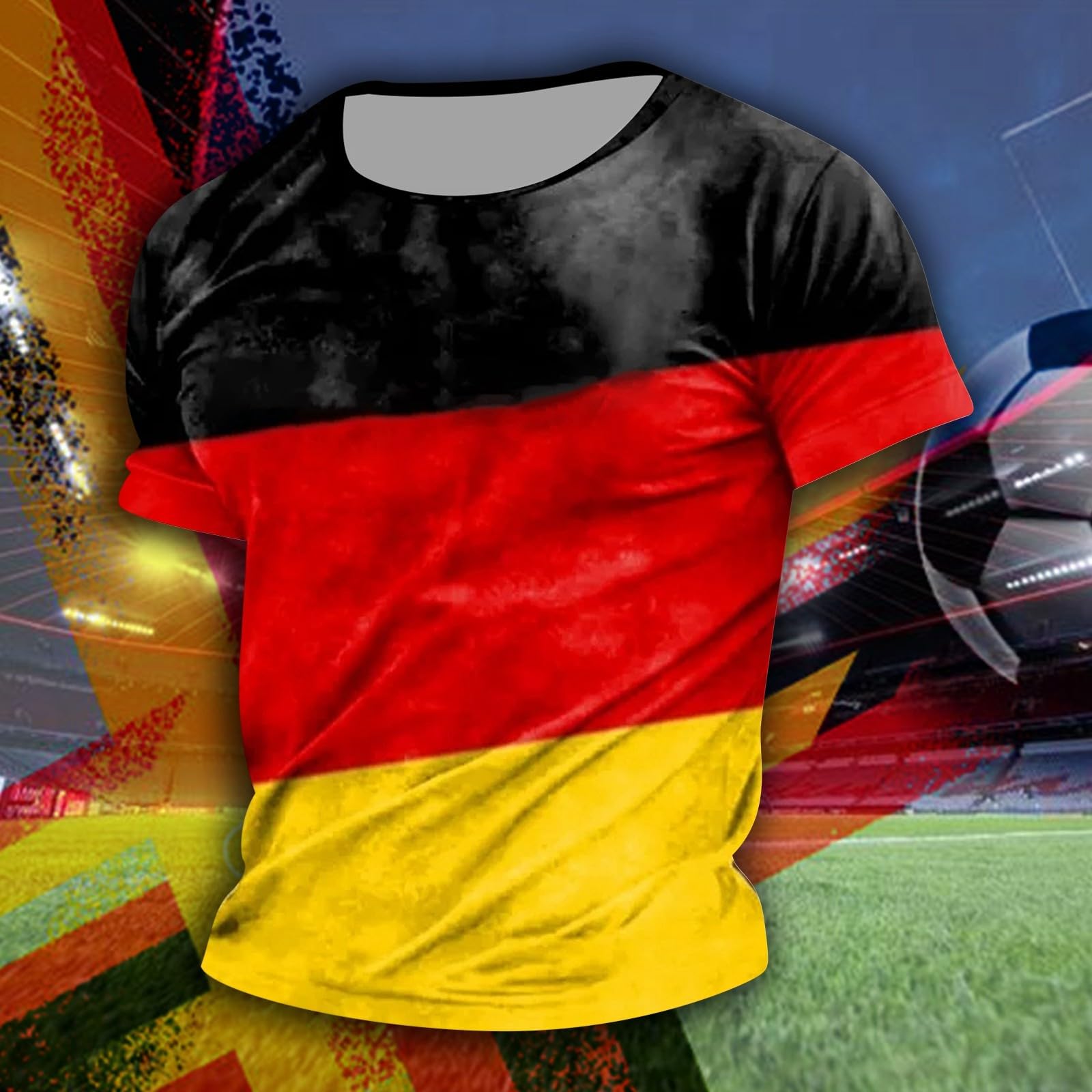 Men s Printed T-Shirt Men s Loose Casual Short Sleeve Top L