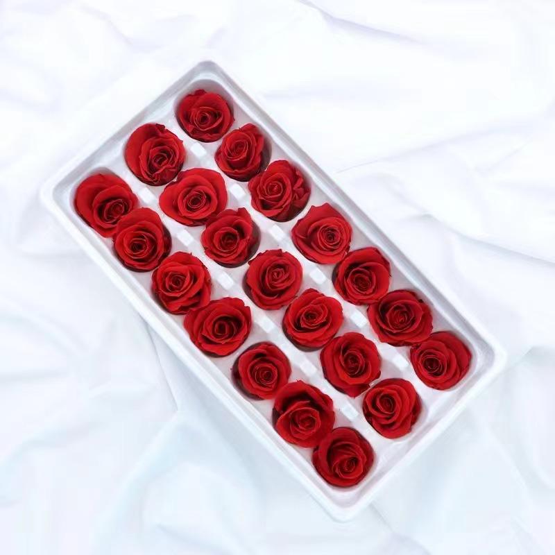 P-1 21 Preserved Roses in a Box Wedding Decor Floral Arrangements Wedding Dried Flower Home Decor Baby Shower Flowers 2~3cm