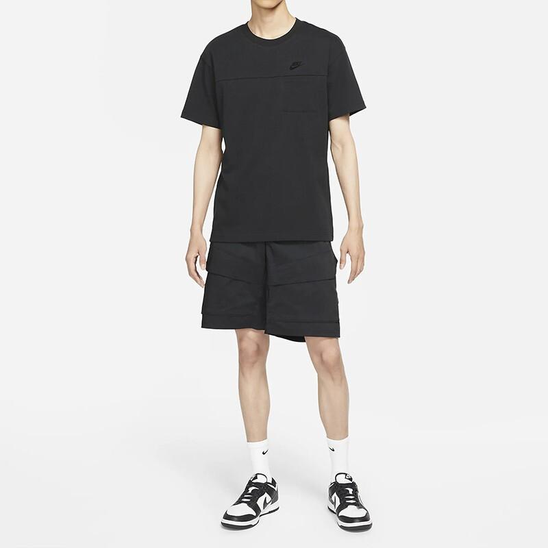 Nike Sportswear Round Neck Breathable Casual Short Sleeve T-Shirt Men Tops Black DD4743-010