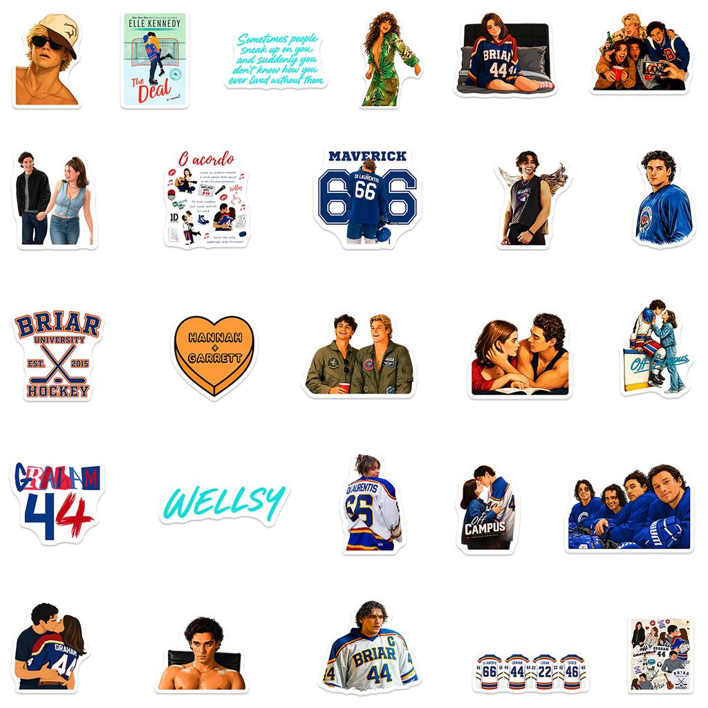 55 Off Campus Stickers Decorative Luggage Computer Mobile Phone Water Cup Stationery Hand Account