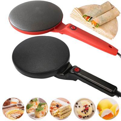 Elektrischer Crêpe Maker Antihaft Pfanne zum Backen von Pfannkuchen Tragbare Chinesische Frühlingsrollen Kochwerkzeuge für Crêpes Pfannkuchen Speck Tortillas