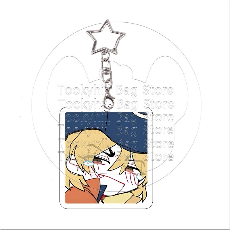 Dr. Stone Acrylic Keychain Kawaii Student Senku Ishigami Exquisite Senku Ishigami Gen Asagiri Keyring Bag Pendant Birthday Gift