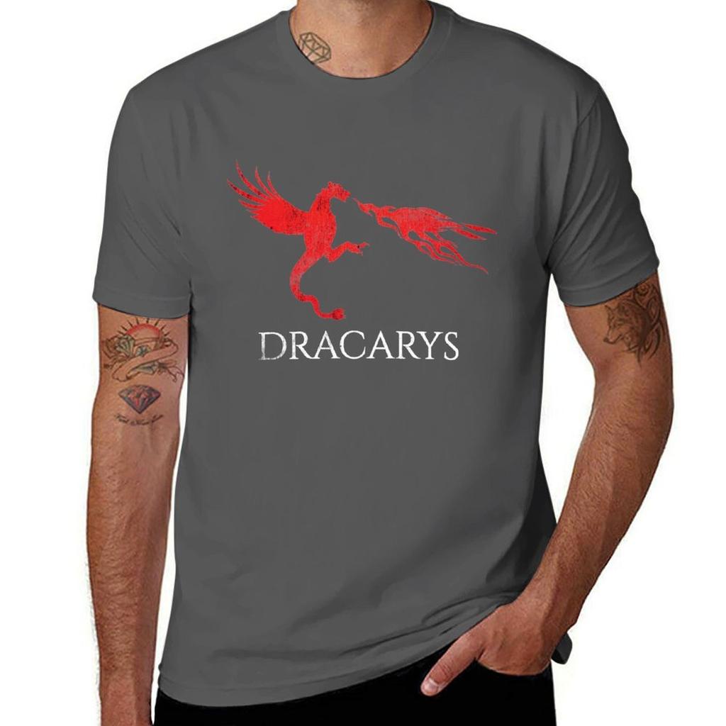 Dracarys Dragon Fire Drogon T-Shirt Relaxed Fit Casual Short Sleeve Top