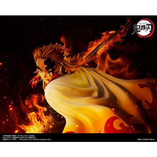 FREEing Demon Slayer: Kimetsu No Yaiba Rengoku Kyojuro 1/4 Scale Plastic Painted Finished Figure