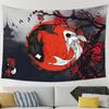 Japanese Yin Yang Koi Fish Tapestry Anime Cherry Blossom Wall Hanging Party Decorations Home Decor For Bedroom Living Room Dorm