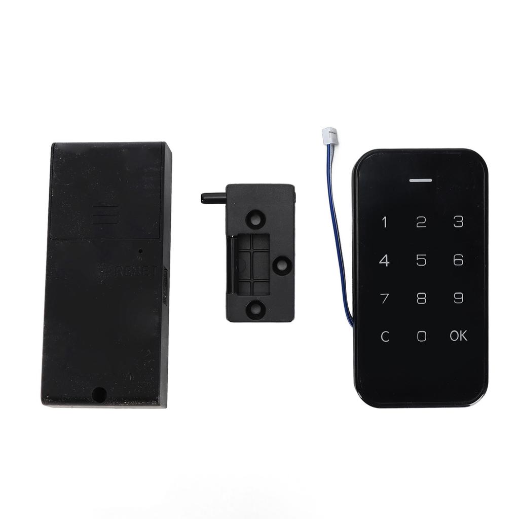 Electronic Cabinet Lock Kit Digital Touch Keypad Lock Password Entry Keyless Security Lock for Wardrobe Cabinet Sauna Center ABS Stainless Steel 180g