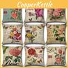 Timeless Beige Tropical Feuilles Pillow Case With Retro Nature-inspired Pattern